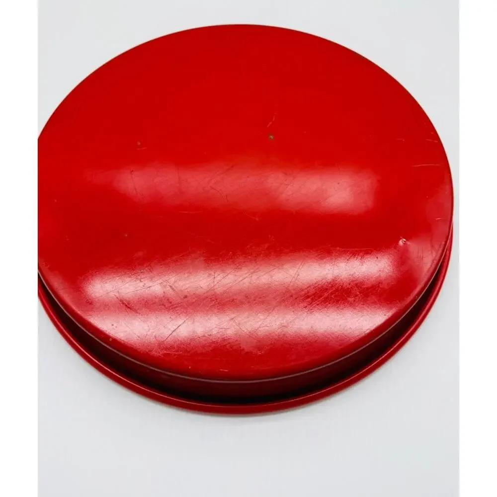 MCM Round Metal Cocktail Serving Tray - Cool Design - Classic Recipes